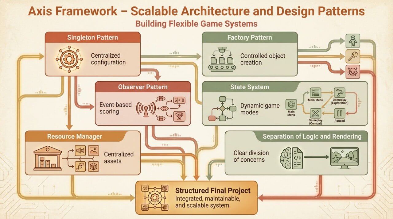 'Axis Framework' course infographics