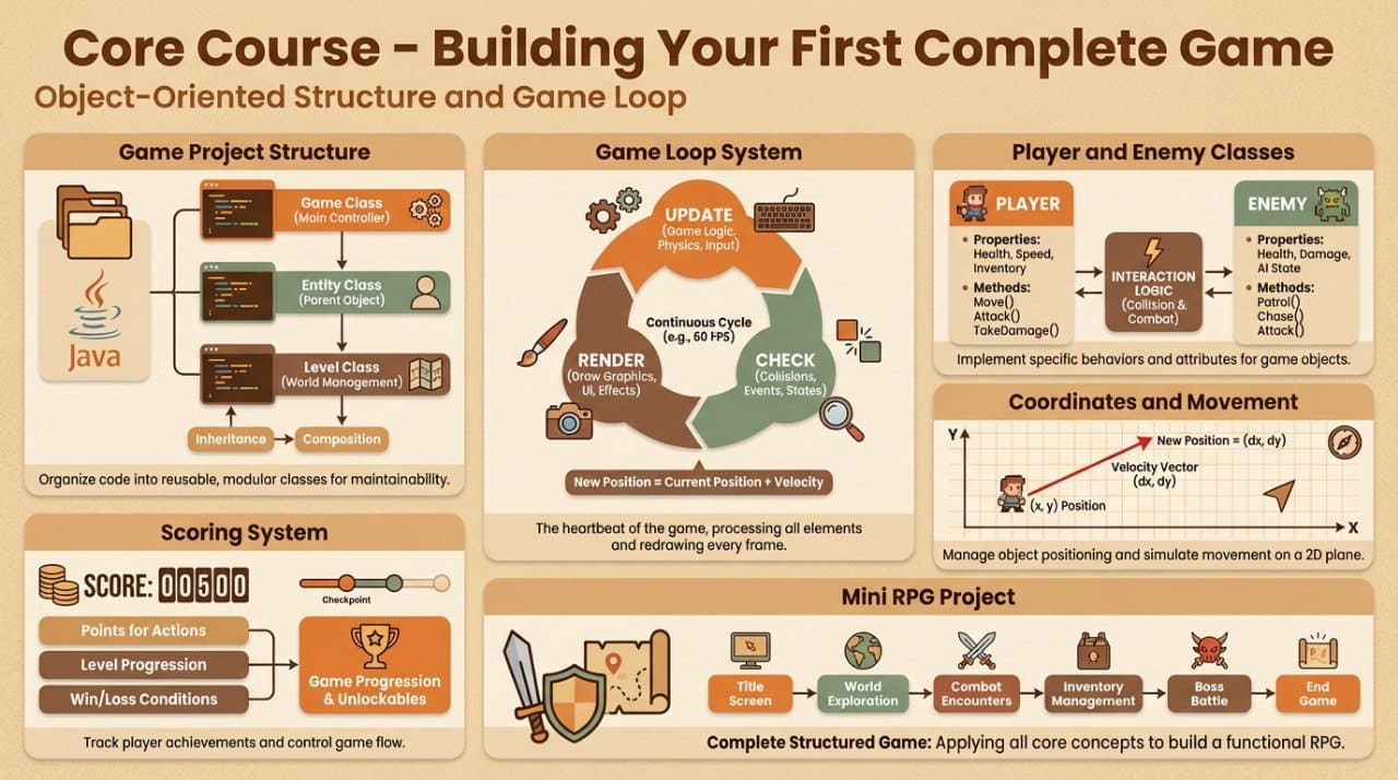 'Core Course' infographics