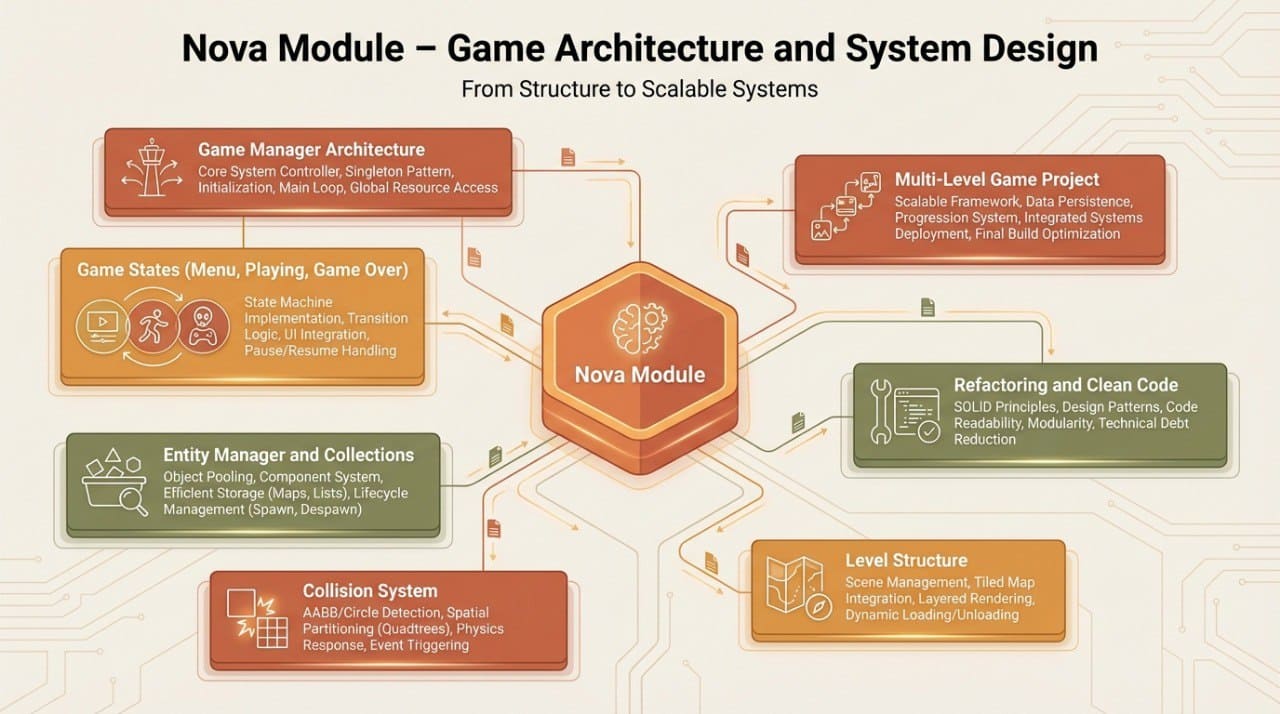 'Nova module' course infographics