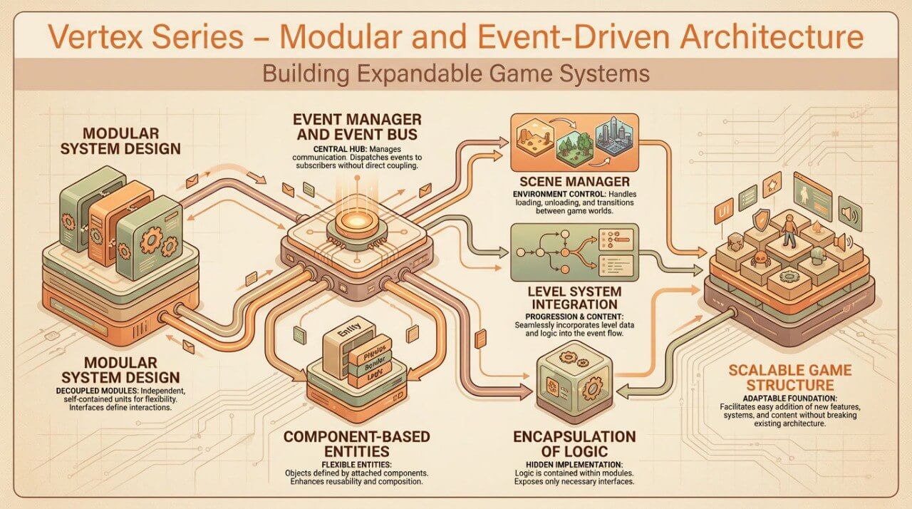 'Vertex Series' course infographics